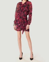 PAOLINA ABSTRACT PRINTED DRESS image number null